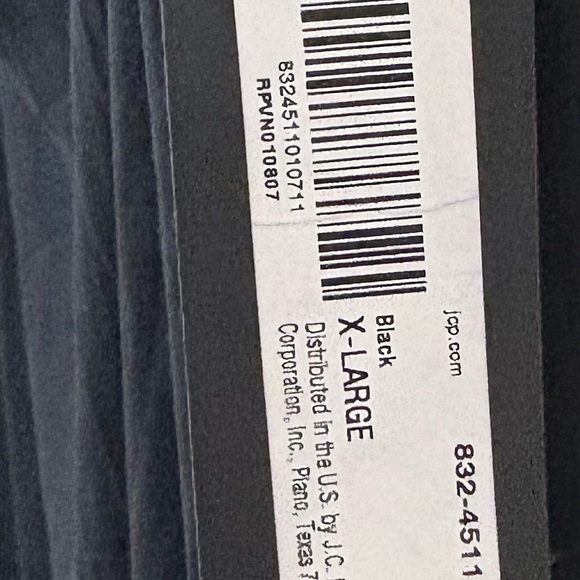 Women's Black Draped Top - Picture 6 of 6